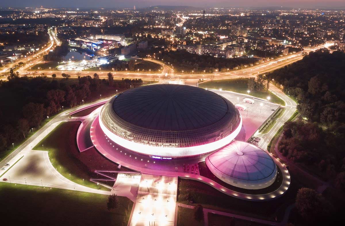 Widok z miejsca — Tauron Arena Kraków, Kraków